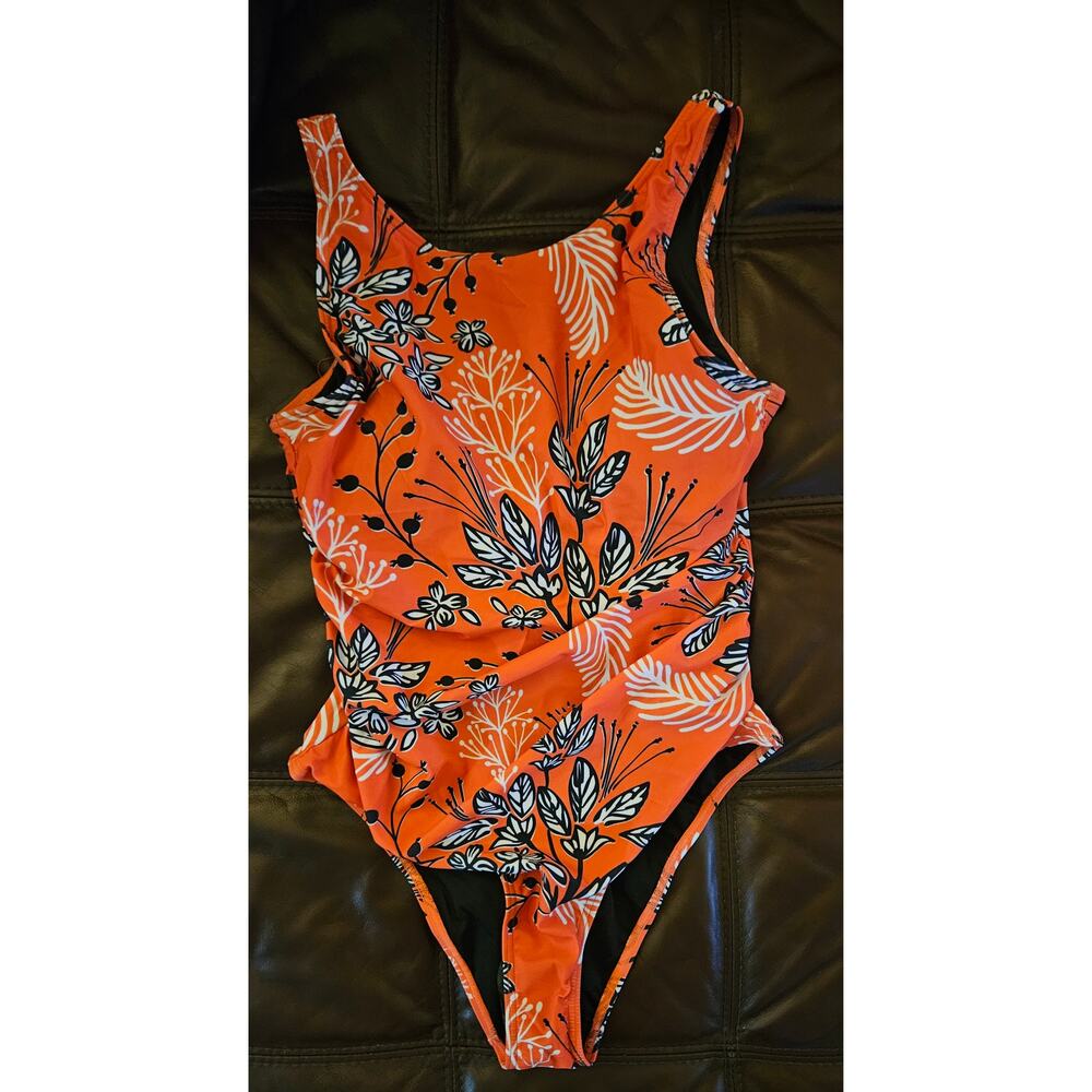 Tropical Print Swimsuit w/ Built in Wire Bra